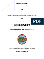 Chemistry Practical Question Bank