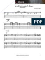 C Major Pentatonic A Shape