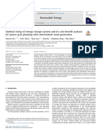 Optimal Sizing of Energy Storage System and Its Cost-Benefit Analysis For Power Grid Planning With Intermittent Wind Generation