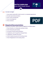 DMV Cheat Sheet South Carolina en Car Premium