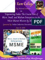 Empowering India The Crucial Role of Micro, Small, and Medium Enterprises in The Viksit Bharat Mission