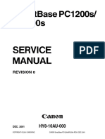 Canon SmartBase PC1200s, Ir1200s Service Manual