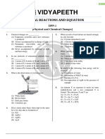 Chemical Reactions & Equations - DPPs - ONLY PDF