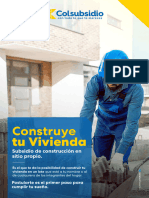 Construye Tu Vivienda Subsidio de Construccion en Sitio Propio