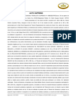 Auto Supremo: Estado Plurinacional de Bolivia Organo Judicial