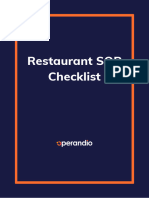 Restaurant SOP Checklist