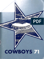 Cowboys, 1971 Media Guide (Dallas)