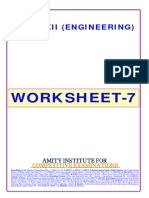 Worksheet Class XII PCM