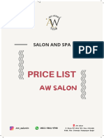 Price List Aw Salon