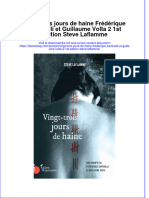 Vingt Trois Jours de Haine Frédérique Santinelli Et Guillaume Volta 2 1st Edition Steve Laflamme Full Chapter Free