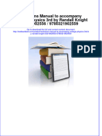 Solutions Manual To Accompany College Physics 3rd by Randall Knight 0321902556 / 9780321902559 Download PDF Full Chapter