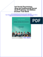 Applied Social Psychology Understanding and Addressing Social and Practical Problems 3rd Edition Gruman Test Bank Download PDF Full Chapter