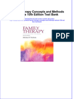 Family Therapy Concepts and Methods Nichols 10th Edition Test Bank Download PDF Full Chapter