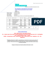 Secondary School Examination (Class X) 2024