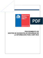 TEMPLATE Procedimiento de Gestion de Incidentes