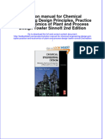 Solution Manual For Chemical Engineering Design Principles, Practice and Economics of Plant and Process Design Towler Sinnott 2nd Edition