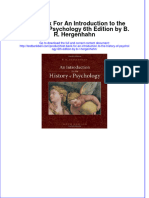 Test Bank For An Introduction To The History of Psychology 6th Edition by B. R. Hergenhahn Download PDF Full Chapter