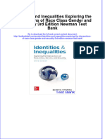 Identities and Inequalities Exploring The Intersections of Race Class Gender and Sexuality 3rd Edition Newman Test Bank Download PDF Full Chapter