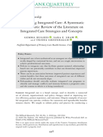 Rethinking Integrated Care: A Systematic Hermeneutic Review of The Literature On Integrated Care Strategies and Concepts