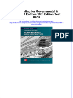 Accounting For Governmental & Nonprofit Entities 18th Edition Test Bank Download PDF Full Chapter