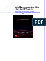 Test Bank For Macroeconomics, 11th Edition, David Colander Download PDF Full Chapter