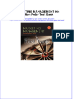 MARKETING MANAGEMENT 9th Edition Peter Test Bank Instant Download All Chapter