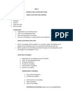 Unit 6 Gidance and Councelling ..Answer Key