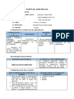 SESIÓN DE APRENDIZAJE - CIENCIA Y TECNOLOGÍA (Plantas Medicinales)