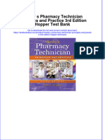 Mosby S Pharmacy Technician Principles and Practice 3rd Edition Hopper Test Bank Instant Download All Chapter