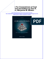 Test Bank For Cornerstones of Cost Management 2nd Edition by Don R. Hansen, Maryanne M. Mowen Download PDF Full Chapter