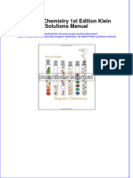 Organic Chemistry 1st Edition Klein Solutions Manual Instant Download All Chapter