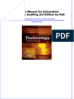 Solution Manual For Information Technology Auditing 3rd Edition by Hall Download PDF Full Chapter