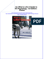 Test Bank For What Is Life A Guide To Biology With Physiology, 1st Edition: Phelan Download PDF Full Chapter