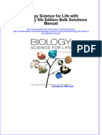 Biology Science For Life With Physiology 5th Edition Belk Solutions Manual Instant Download All Chapter