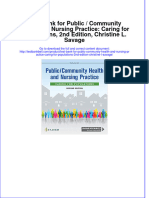 Test Bank For Public / Community Health and Nursing Practice: Caring For Populations, 2nd Edition, Christine L. Savage Download PDF Full Chapter