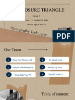 Exposure Triangle - Group D