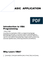 Visual Basic Application