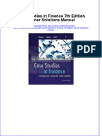 Case Studies in Finance 7th Edition Bruner Solutions Manual Instant Download All Chapter