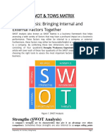 SWOT & TOWS Matrix