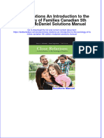 Close Relations An Introduction To The Sociology of Families Canadian 5th Edition McDaniel Solutions Manual Instant Download All Chapter