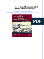 Wavelet Tour of Signal Processing 3rd Edition Mallat Solutions Manual Instant Download All Chapter