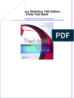 Elementary Statistics 13th Edition Triola Test Bank Instant Download All Chapter