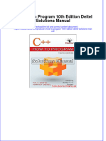 C++ How To Program 10th Edition Deitel Solutions Manual Instant Download All Chapter