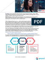 Genpact - Job Description - One Data and AI - B Tech Circuit and MCA