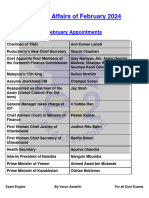 Monthly Magazine Feb 2024 Current Affairs by Exam Engine App