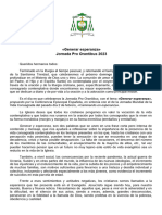 Generar Esperanza, Carta Pastoral Del Obispo de Guadix para La Jornada Pro Orantibus 2023