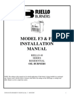 Model F3 & F5 Installation Manual: Riello 40 Series Residential