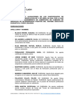 Listado Subsanaciones y Alegaciones Presentadas Participantes 24 25