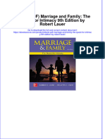 Ebook Download (Ebook PDF) Marriage and Family: The Quest For Intimacy 9th Edition by Robert Lauer All Chapter