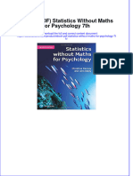 Ebook Download (Ebook PDF) Statistics Without Maths For Psychology 7th All Chapter